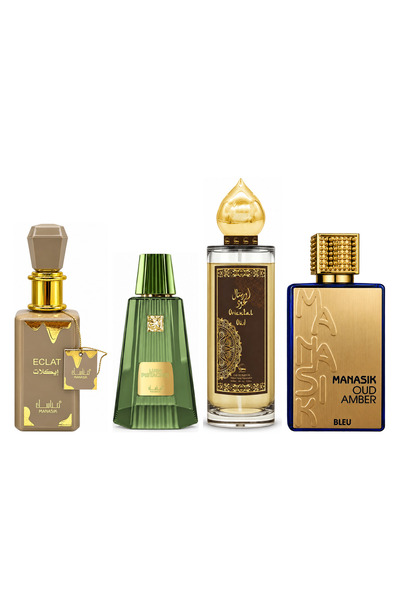 MANASIK Set 4 parfumuri Manasik, Eclat + Lush Pistachio + Oriental Oud + Oud ...