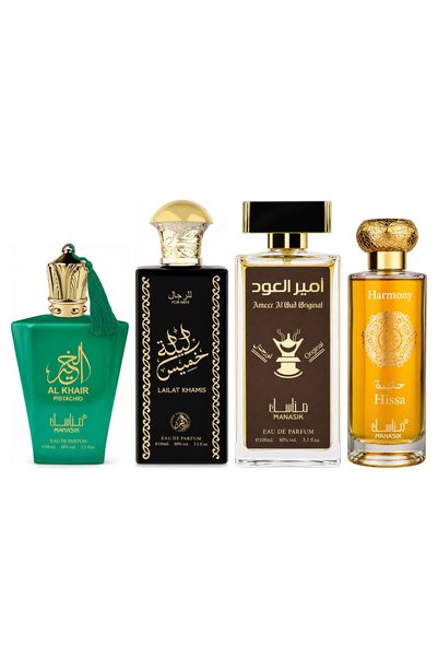 MANASIK Set 4 parfumuri Manasik, Al Baraka Pistachio + Lailat Khamis + 2 parf...