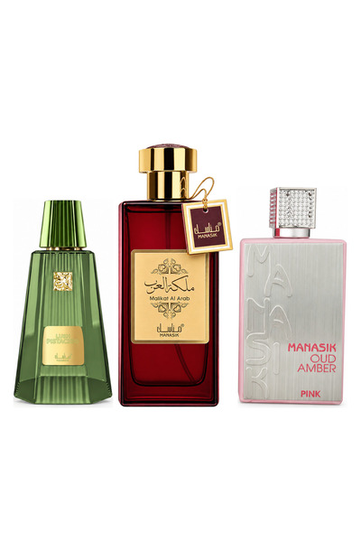 MANASIK Set 3 parfumuri Manasik, Lush Pistachio + Malikat al Arab + Oud Amber...