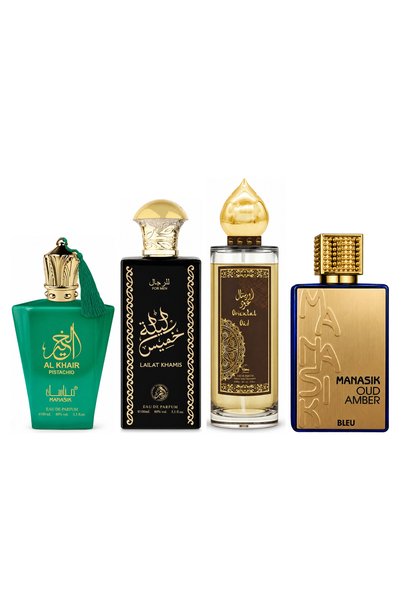 MANASIK Set 4 Manasik, Al Baraka Pistachio + Lailat Khamis + Oriental Oud + O...