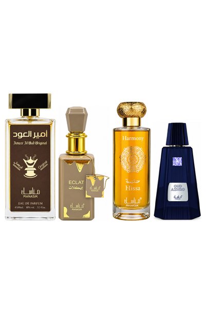 MANASIK Set 4 parfumuri Manasik, Ameer al Oud Original + Eclat + Hissa Harmon...