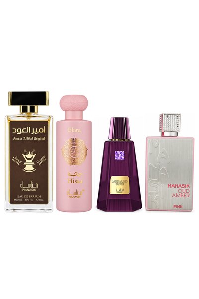 MANASIK Set 4 Manasik, Ameer al Oud Original + Hissa Elara + Morado Luxe + Ou...