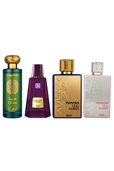 MANASIK Set 4 parfumuri Manasik, Hissa Imperium + Morado Luxe + Oud Amber Ble...