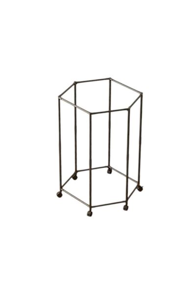 Tradesor Εξαγωνική κρεμάστρα δαπέδου με ρόδες - YH9913-1 - 114319 - Μαύρο