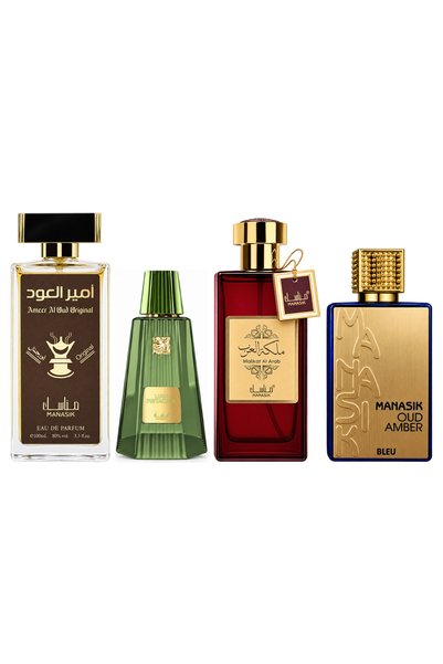 MANASIK Set 4 Manasik, Ameer al Oud Original + Lush Pistachio + Malikat al Ar...