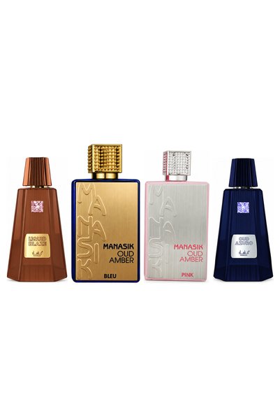 MANASIK Set 4 parfumuri Manasik, Liquid Blaze + Oud Amber Bleu + Oud Amber Pi...