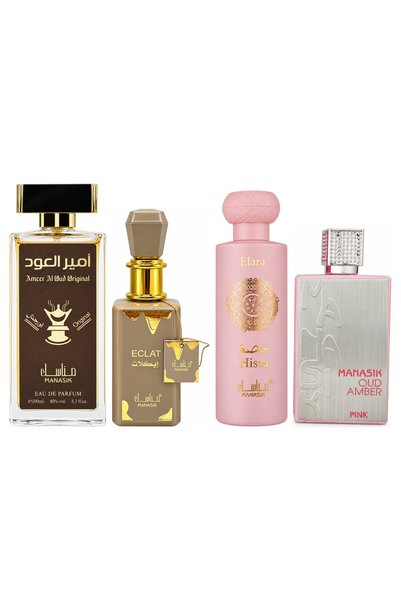 MANASIK Set 4 parfumuri Manasik, Ameer al Oud Original + Eclat + Hissa Elara ...