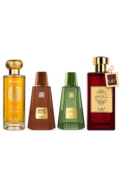 MANASIK Set 4 parfumuri Manasik, Hissa Harmony + Liquid Blaze + Lush Pistachi...