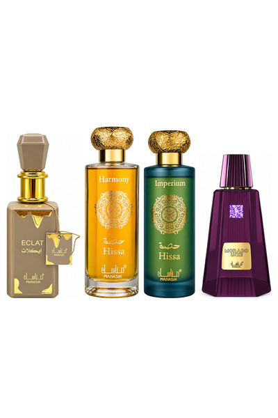 MANASIK Set 4 parfumuri Manasik, Eclat + Hissa Harmony + Hissa Imperium + Mor...