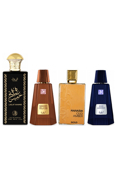 MANASIK Set 4 parfumuri Manasik, Lailat Khamis + Liquid Blaze + Oud Amber Gol...