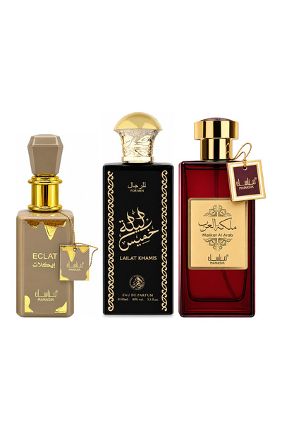 MANASIK Set 3 parfumuri Manasik, Eclat + Lailat Khamis + Malikat al Arab, EDP...