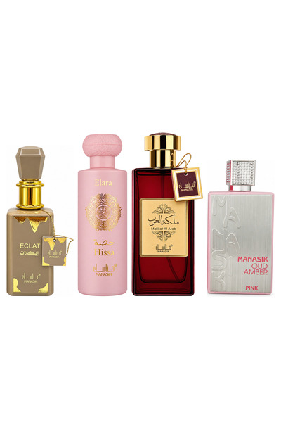 MANASIK Set 4 parfumuri Manasik, Eclat + Hissa Elara + Malikat al Arab + Oud ...