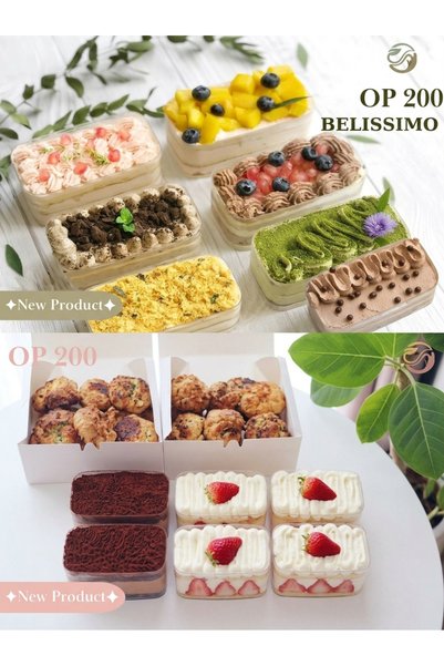 ORION PACKAGING 10 Adet 300 CC BELİSSİMO Kase Kapaklı Sert Plastik Kase ve Ka...