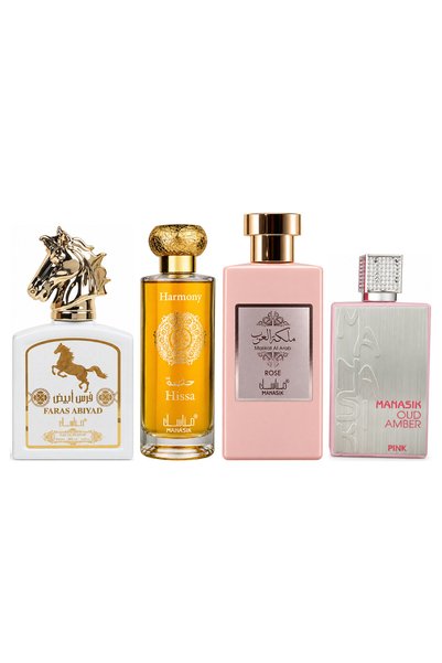 MANASIK Set 4 Manasik, Faras Abiyad + Hissa Harmony + Malikat al Arab Rose + ...