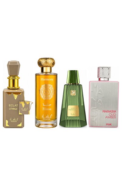 MANASIK Set 4 parfumuri Manasik, Eclat + Hissa Harmony + Lush Pistachio + Oud...