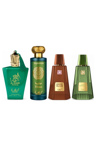 MANASIK Set 4 Manasik, Al Baraka Pistachio + Hissa Imperium + Liquid Blaze + ...