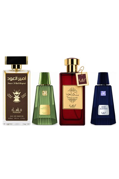 MANASIK Set 4 Manasik, Ameer al Oud Original + Lush Pistachio + Malikat al Ar...
