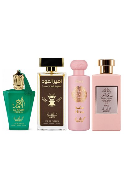 MANASIK Set 4 parfumuri Manasik, Al Baraka Pistachio + Ameer al Oud Original ...