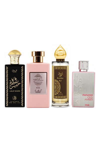 MANASIK Set 4 Manasik, Lailat Khamis + Malikat al Arab Rose + Oriental Oud + ...