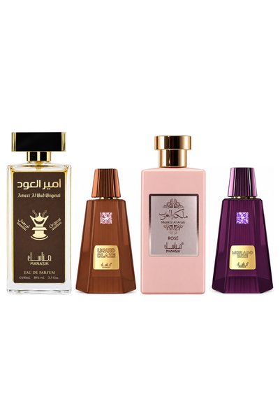 MANASIK Set 4 Manasik, Ameer al Oud Original + Liquid Blaze + Malikat al Arab...