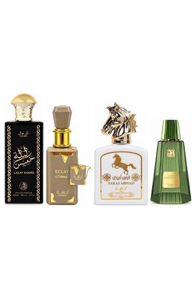 MANASIK Set 4 parfumuri Manasik, Lailat Khamis + Eclat + Faras Abiyad + Lush ...
