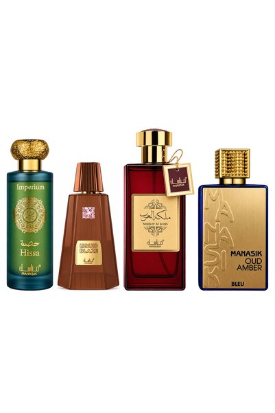 MANASIK Set 4 Manasik, Hissa Imperium + Liquid Blaze + Malikat al Arab + Oud ...