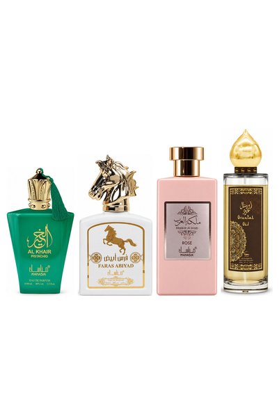MANASIK Set 4 Manasik, Al Baraka Pistachio + Faras Abiyad + Malikat al Arab R...