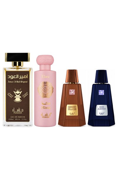 MANASIK Set 4 parfumuri Manasik, Ameer al Oud Original + Hissa Elara + Liquid...