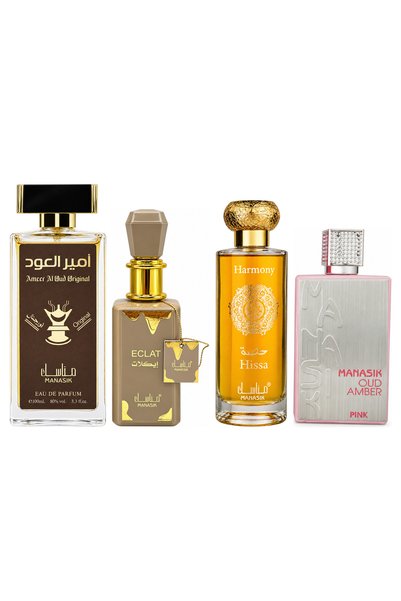 MANASIK Set 4 parfumuri Manasik, Ameer al Oud Original + Eclat + Hissa Harmon...