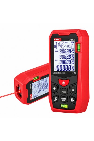 Unit UNI-T LM50A 50 Metre Lazer Mesafe Ölçer Dijital Ekranlı Lazermetre