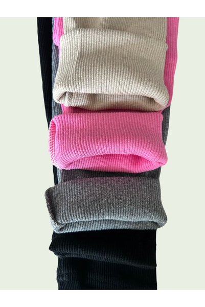 Patriko GIRLS' 4-PIECE SET: Ribbed Knit Corset and Cotton Leggings Set