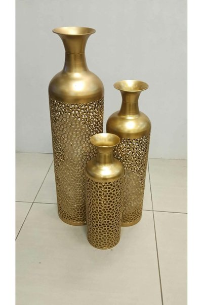 AZOZ MERCHLY Metal Decorative Vases Set of 3 82x66x50cm