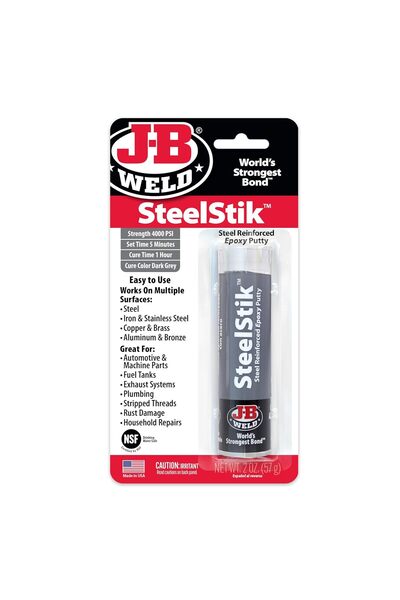 GENERAL J-B Weld 8267 SteelStik Steel Reinforced Epoxy Putty Stick - 2 oz.