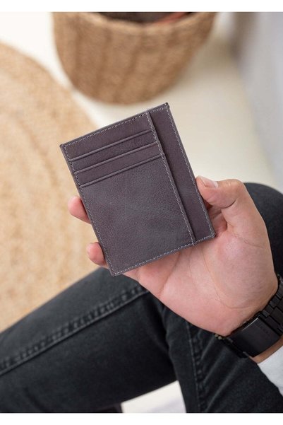 Niki Leather Πορτοφόλι Cavu Vintage Δερμάτινο Unisex Θήκη για κάρτες