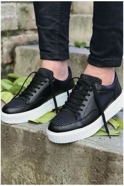Nur store Çanta Men's Balanced Walking Lace-Up Soft Sneakers · Color: Black ·...
