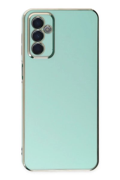 Bezos Samsung Galaxy M23 Compatible Volet Silicone Case - Light Green BZELDR05
