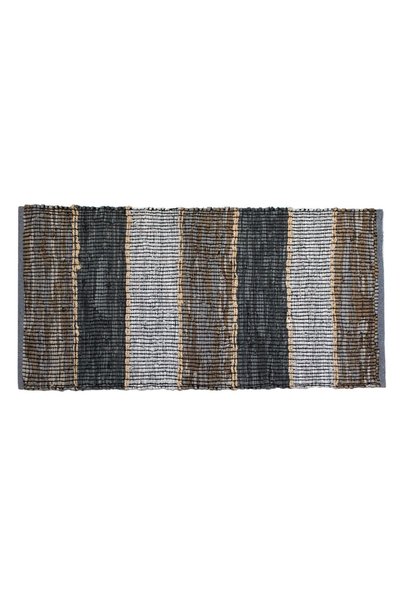 OEM Χαλί από τεχνητό δέρμα σε γκρι ταουπ 130x70cm