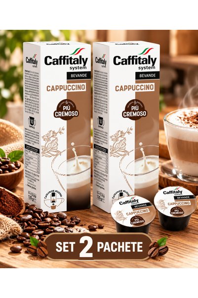 CAFFİTALY Cappuccino Duo Pack, Capsule pentru Cappuccino, 2 x 10 Capsule