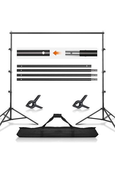 eWINNER Backdrop Stand Background Support System Kit 300CM X 260CM/8.5 X 10ft...