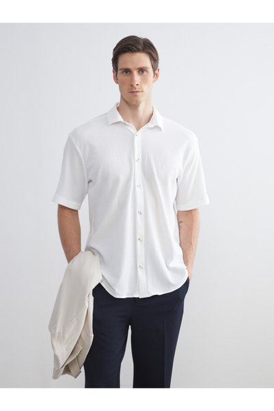 LC Waikiki Lcw Visionregular Fit Short Sleeve Men's Shirt