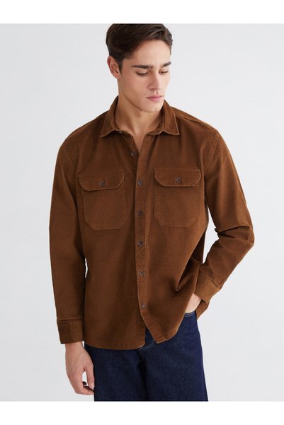 LC Waikiki Lcwaikiki Classiccomfortable Fit Velvet Men's Shirt