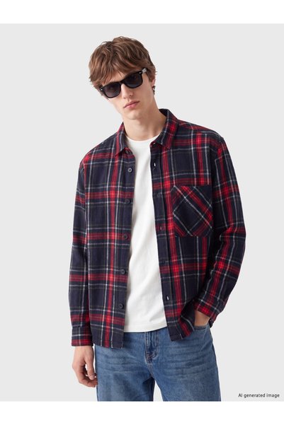LC Waikiki Xsideregular fit plaid men's lumberjack shirt
