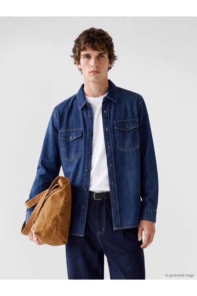 LC Waikiki Trendy Picks from Kübra Butik: STANDARD Fit Men's Denim Shirt