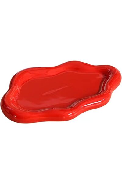 GENERAL Ceramic Jewelry Tray Dish for Ring Key Trinket, Cute Cloud Shape Deco...