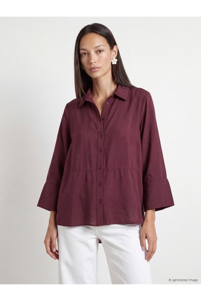 LC Waikiki Lcw Everydaymodal Blended Women's Shirt
