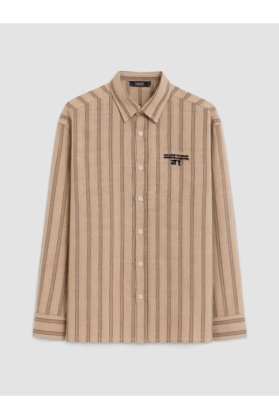 LC Waikiki XSID Embroidered Striped Men's Shirt