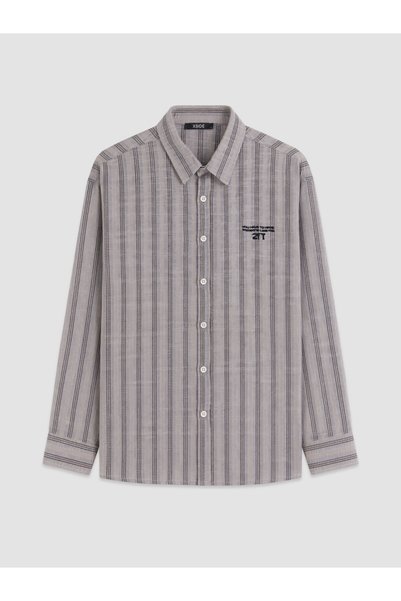 LC Waikiki XSID Embroidered Striped Men's Shirt