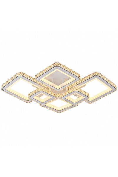Flippy Φωτιστικό οροφής QUADRIS RGB LED με τηλεχειριστήριο και κρύσταλλα, 175...