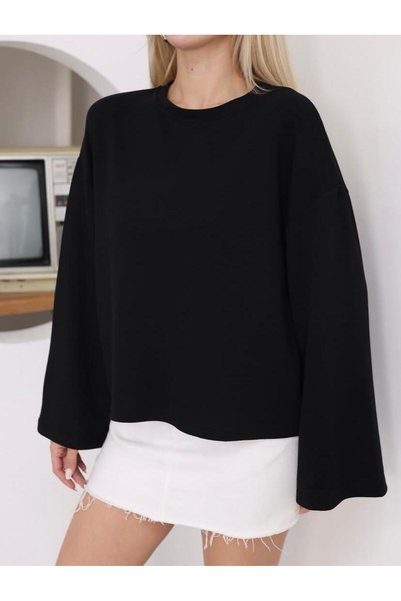 Makarina WOMEN'S LONG-SLEEVED OVERSIZED BODY SWEATSHIRT T-SHIRT