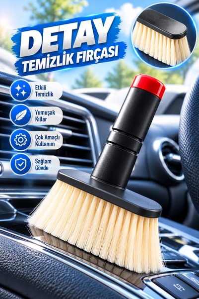 ALBBEK فرشاة تنظيف داخلية للسيارة، ذات شعيرات ناعمة، لتنظيف فتحات مكيف الهواء...